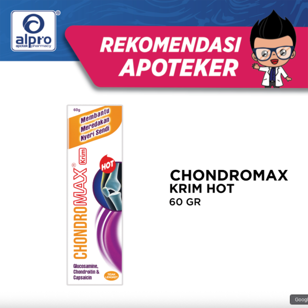 Chondromax Krim Hot Krim Pijat 60Gr
